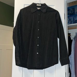 Eighty Eight Black Striped Dress Shirt